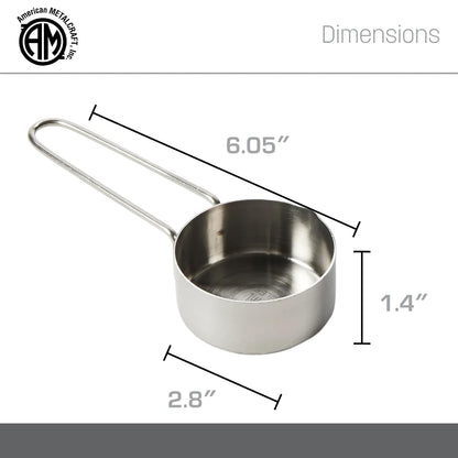 . 1 Cup Stainless Steel Measuring Cup