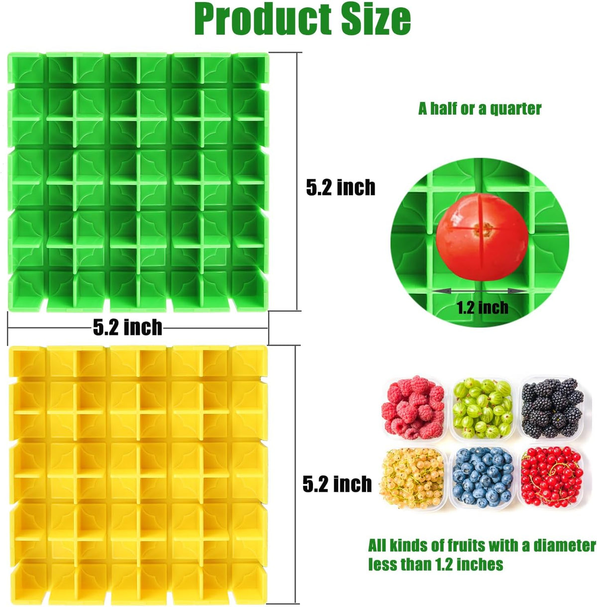 Grape Slicer Cutter, Strawberry Cherry Tomato Slicer