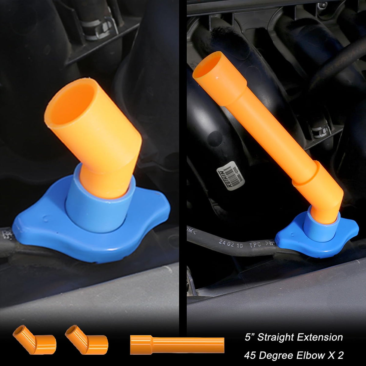 Spill Proof Radiator Coolant Filling Funnel Kit