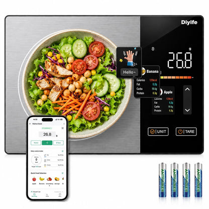 Smart Food Scale with Nutritional Calculator, 50 Foods Preload