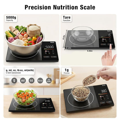 Smart Food Scale with Nutritional Calculator, 50 Foods Preload