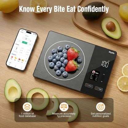Smart Food Scale with Nutritional Calculator, 50 Foods Preload