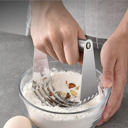 Stainless Steel Dough Blender Pastry Cutter Flour Mixer Kitchen Handheld Professional Dough Blender