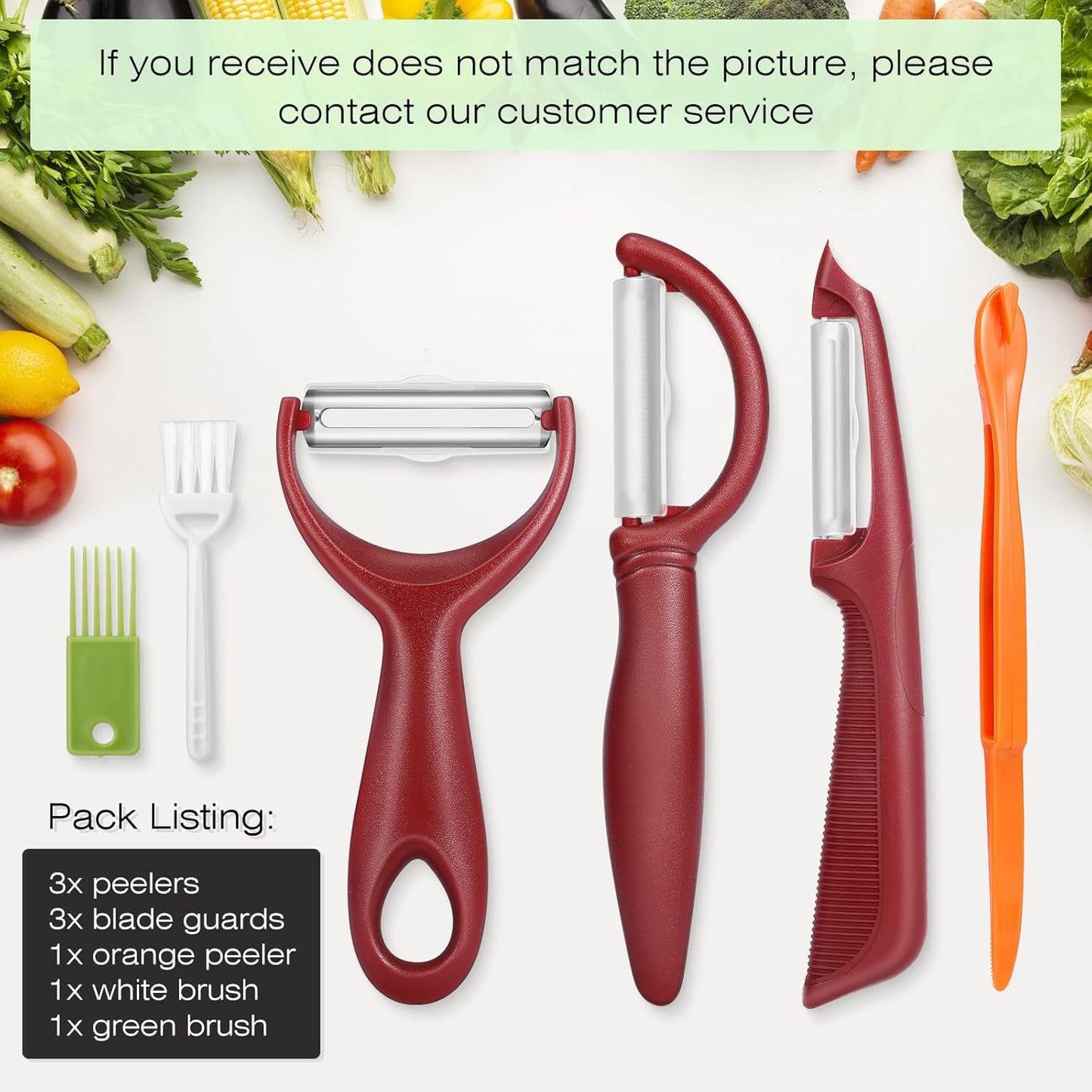 Upgrade Potato Peeler for Kitchen, 6PCS Stainless Steel Vegetable Peeler, I and Y Veggie Food Peeler for Apple Fruit Carrot Zucchini Cucumber,Good Grip Makes Peeling Very Easy