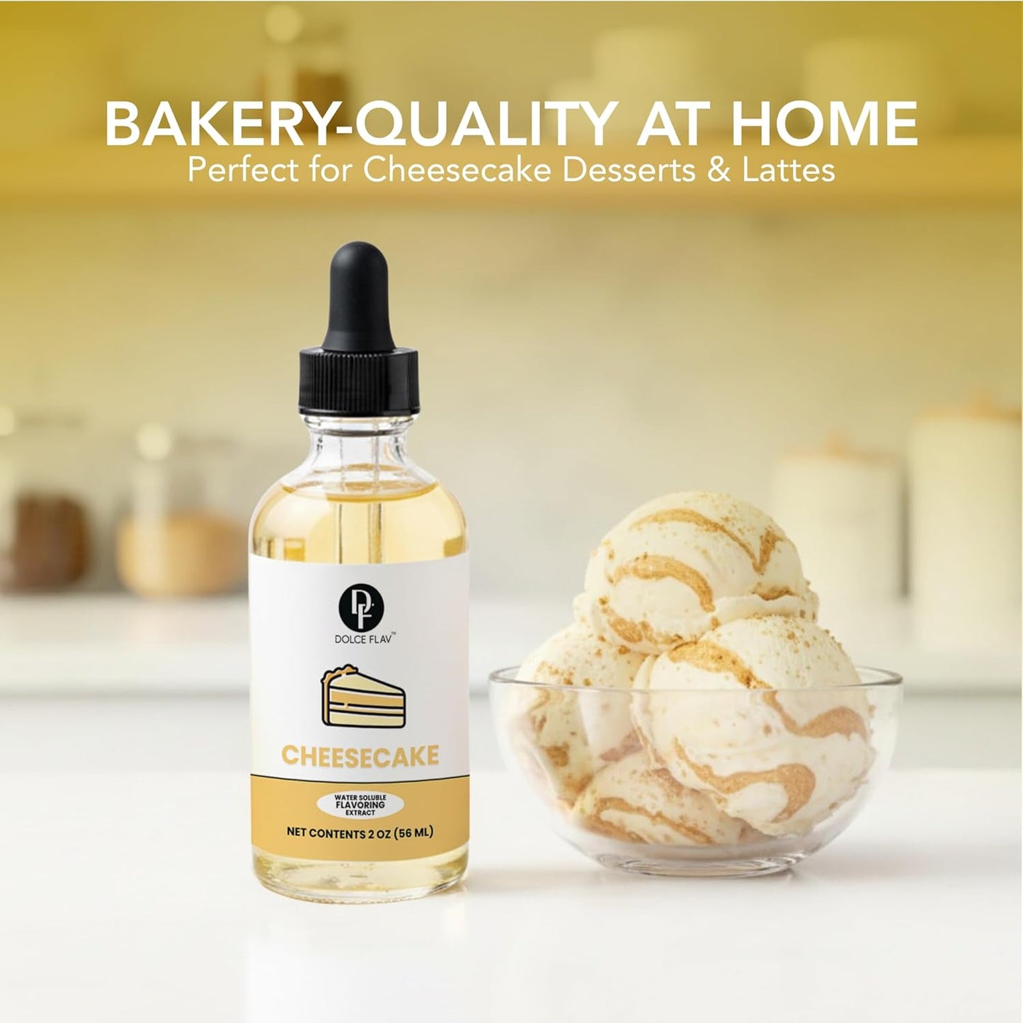 Cheesecake Extract, Flavoring & Flavor Drops, 2oz, Kosher | Cheesecake extract, flavoring & flavor drops for baking, syrups and pudding mixes. Water-soluble, Kosher, concentrated.