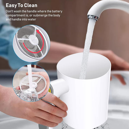 Electric Flour Sifter, 4 Cup Battery Operated Handheld Sifter for Baking | Automatic Flour Sieve, Fine Stainless Steel Mesh, Easy to Clean, Large Capacity Cooking Tool for Kitchen and Pastry Baking