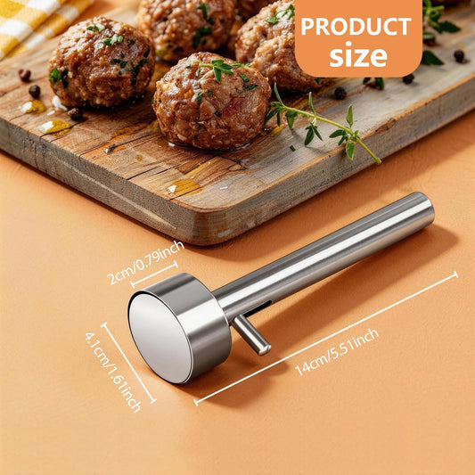 Falafel Scoop Maker, Stainless Steel Falafel Press Mold, Easy to Use and Clean, Non-Stick Meatball Press, Scoops, Middle Eastern Kitchen Tool (4cm)