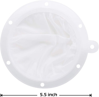 5.5-Inch Premium Food Filter Strainer, 200 Mesh Food Grade Filter Mesh, Tritan BPA Free Strainer Compatible with 5 Inch Kitchen Funnels, Ideal for Filtering Coffee, Juice, Oils, Wine, Soy Milk