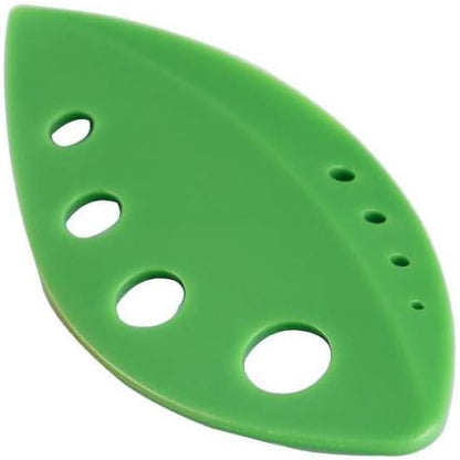 Herb Stripper 8 holes, Green leaf Hard Plastic, 2-1 design, Stripping Tool, Kale Razor, Peeler for Kale, Chard, Collard Greens, Thyme, Basil, Rosemary (1 pack)(1, green)(2.2inx4.8in)