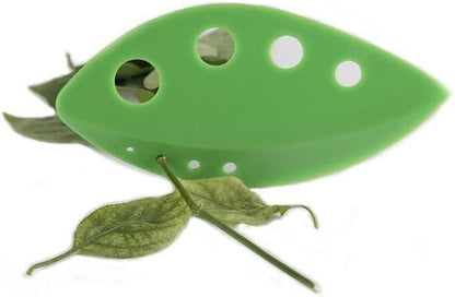 Herb Stripper 8 holes, Green leaf Hard Plastic, 2-1 design, Stripping Tool, Kale Razor, Peeler for Kale, Chard, Collard Greens, Thyme, Basil, Rosemary (1 pack)(1, green)(2.2inx4.8in)
