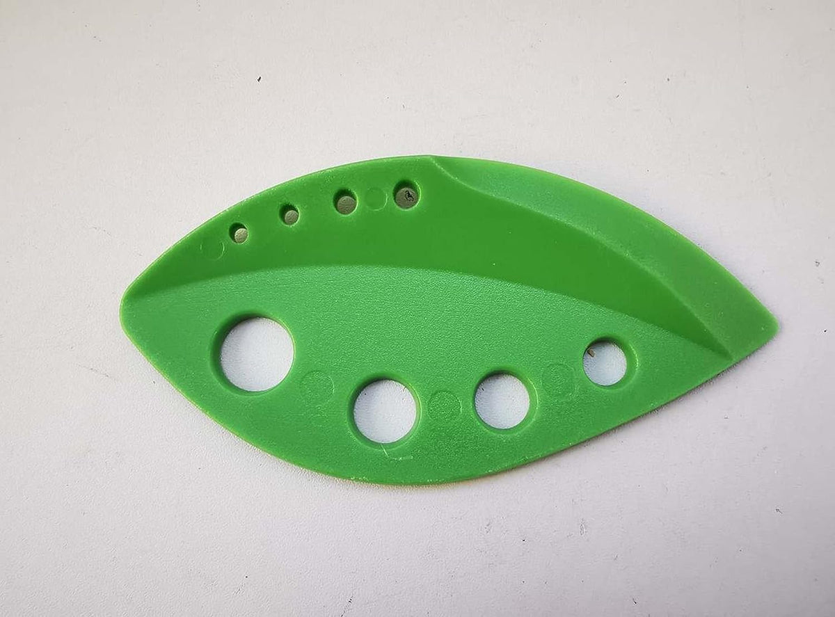 Herb Stripper 8 holes, Green leaf Hard Plastic, 2-1 design, Stripping Tool, Kale Razor, Peeler for Kale, Chard, Collard Greens, Thyme, Basil, Rosemary (1 pack)(1, green)(2.2inx4.8in)
