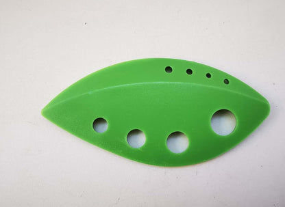 Herb Stripper 8 holes, Green leaf Hard Plastic, 2-1 design, Stripping Tool, Kale Razor, Peeler for Kale, Chard, Collard Greens, Thyme, Basil, Rosemary (1 pack)(1, green)(2.2inx4.8in)