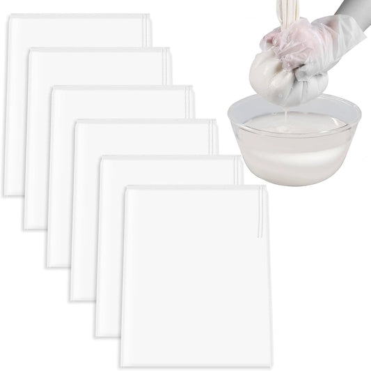 6 Pcs Nut Milk Bag 12 x 8 Inch Nut Bag Strainer 200 Mesh | Reusable Fine Juice Strainer Bag Fine Mesh Bag Nylon Cheese Cloth Bags for Straining Yogurt Juice Coffee Beer Jelly Cheese