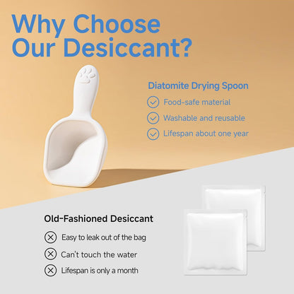 Diatom Drying Scoop 1/4 Cup for Pet Food
