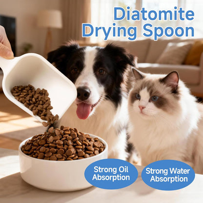 Diatom Drying Scoop 1/4 Cup for Pet Food