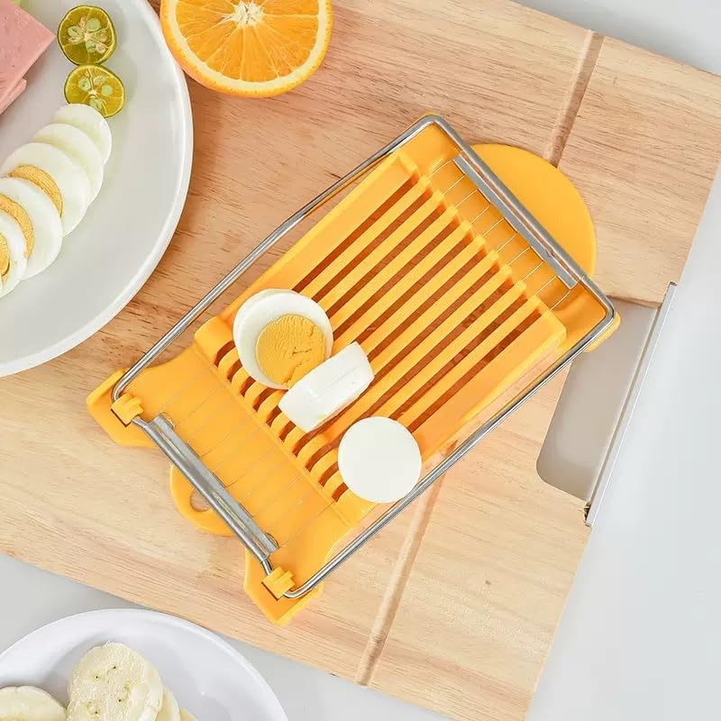 Luncheon Meat Spam Slicer,Egg Cutter,Multi-Purpose Kitchen Tool for,Bananas, Avocados,Vegetables Dishwasher Safe, Rust-Resistant Food Prep Accessories (Only Suits Soft Cheese,No Bony Foods)