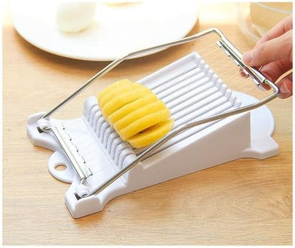 Luncheon Meat Spam Slicer,Egg Cutter,Multi-Purpose Kitchen Tool for,Bananas, Avocados,Vegetables Dishwasher Safe, Rust-Resistant Food Prep Accessories (Only Suits Soft Cheese,No Bony Foods)