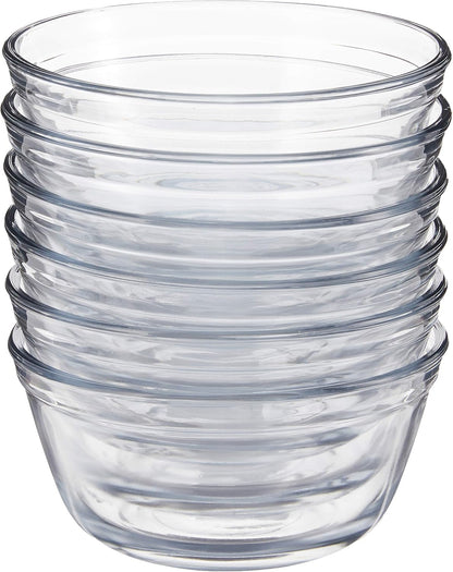 91858 Glass Mixing Bowls with Lids, Cherry, 4 Quart (Set of 2)