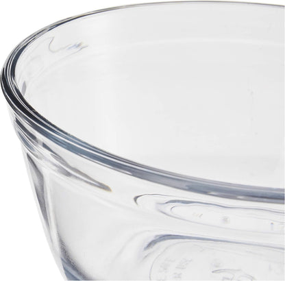 91858 Glass Mixing Bowls with Lids, Cherry, 4 Quart (Set of 2)