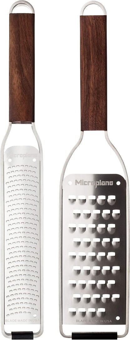 Master Series Ribbon Grater, Stainless Steel, Walnut Wood, 30 x 6.8 x 2 cm