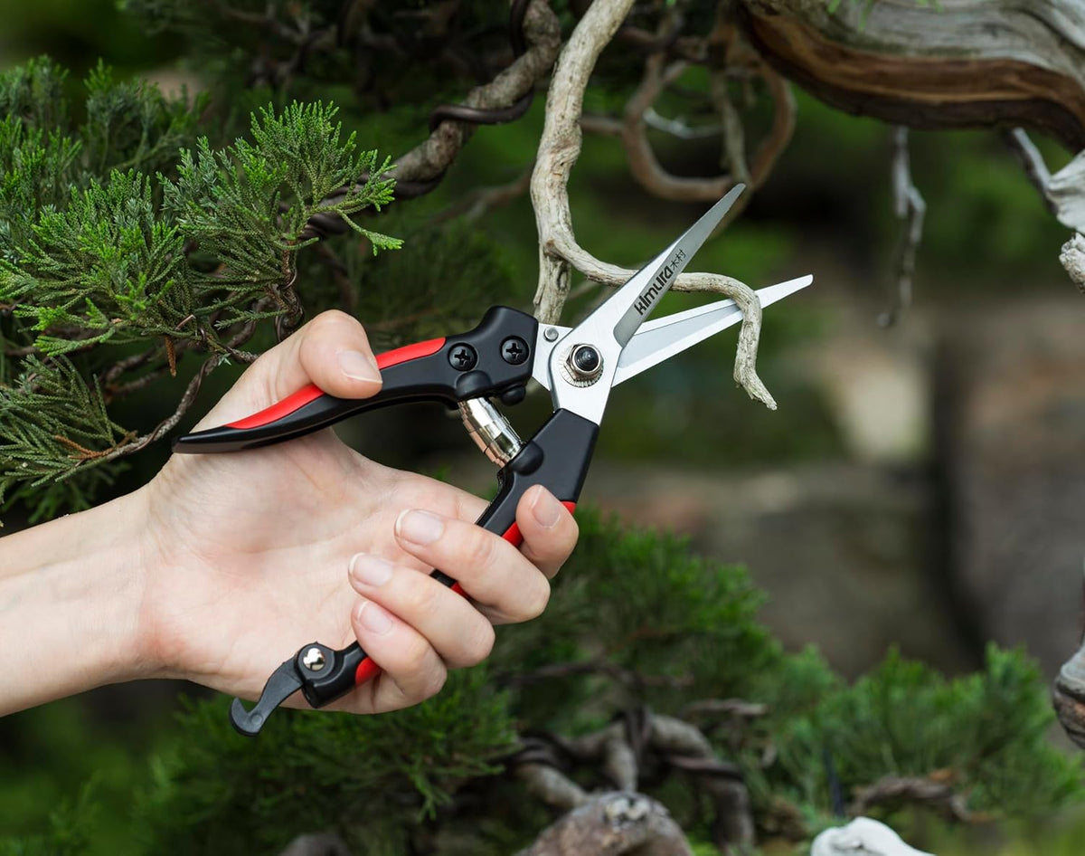 ® 8" Pro Pruning Scissors, Premium Japanese SK5 Hi-Carbon Steel Blades, Non-Slip Vinyl Coated Handles, Lightweight & Ergonomic, Multi-Tasking Pruning Shears, Garden Snips, Precision Clippers