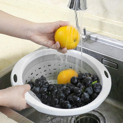Collapsible Colander and Strainer, 5 Quart(1.25 gal), Heavy Duty Kitchen Drainer Basket for Pasta, Veggies and Fruits, New Home Apartment Essentials