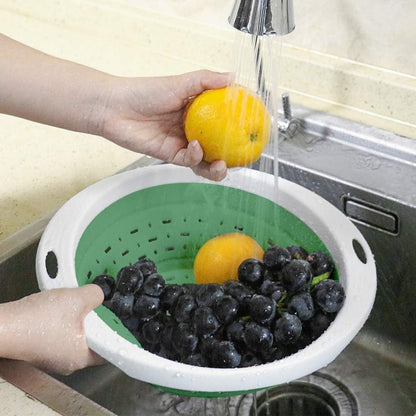 Collapsible Colander and Strainer, 5 Quart(1.25 gal), Heavy Duty Kitchen Drainer Basket for Pasta, Veggies and Fruits, New Home Apartment Essentials