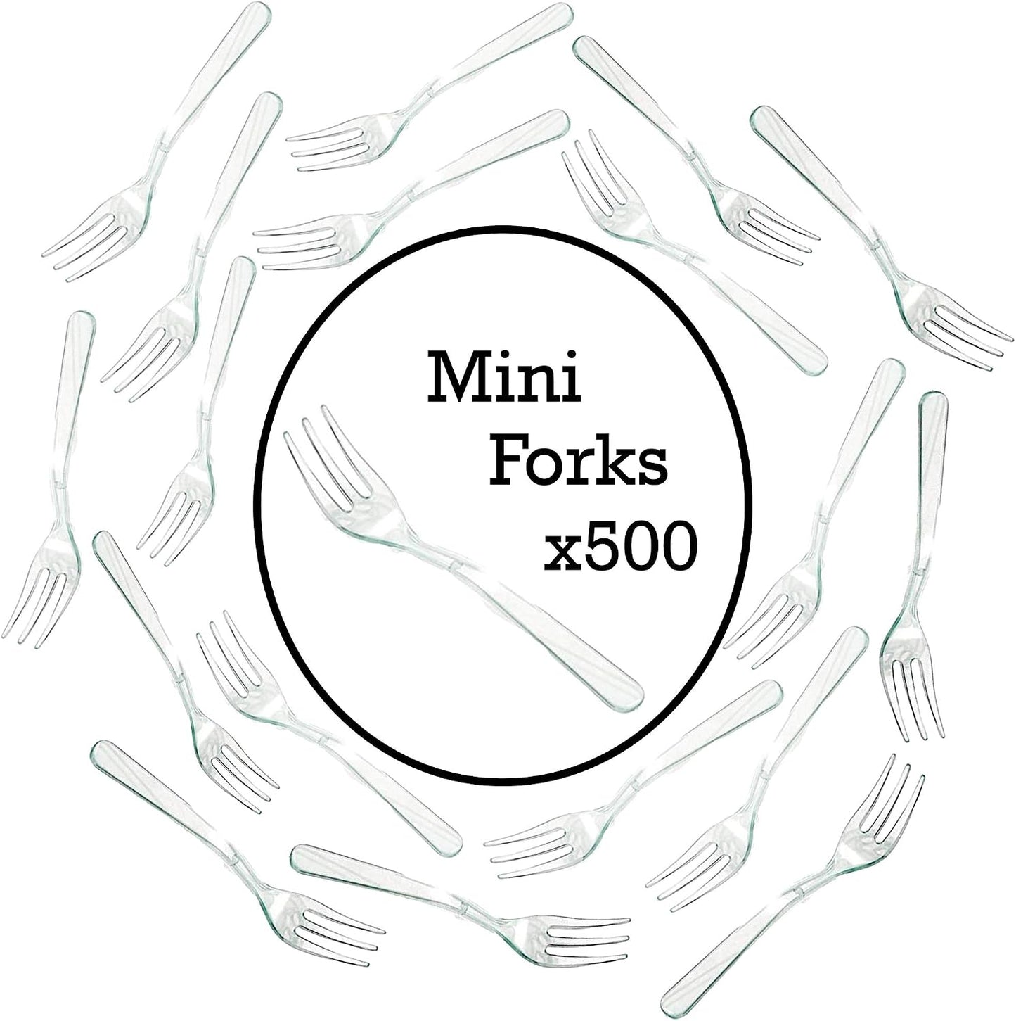 Mini Appetizer & Dessert Spoons - Clear Plastic Tasting Spoons Pack of 50 | Reusable Clear Plastic Tasting Spoons for Ice Cream, Dips & Sampling, BPA-Free Small Catering Supplies, 50CT 3.75"