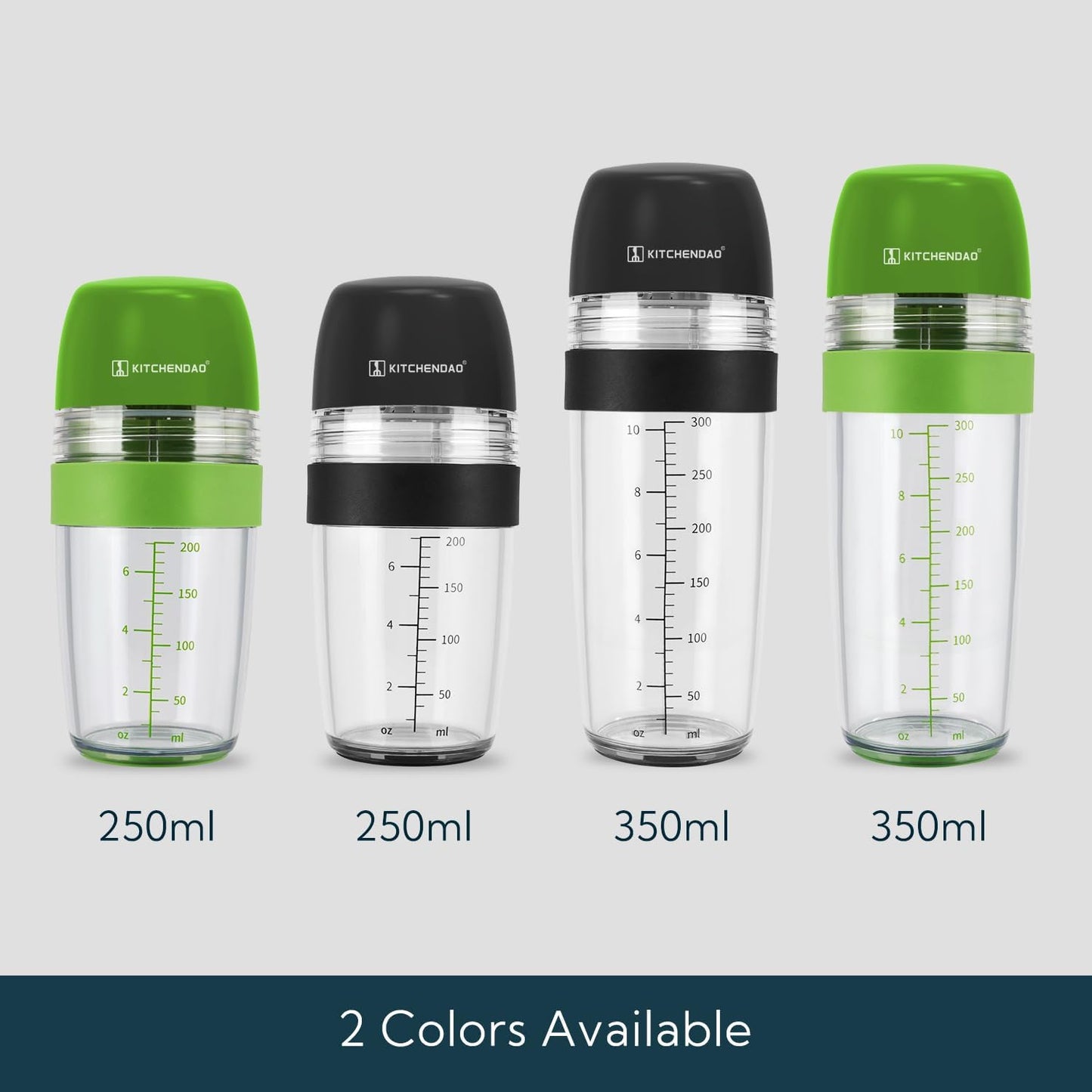 2 in 1 Salad Dressing Shaker Container with Juicer, Pour Spout, LeakprooF, Soft Grip, Dishwasher Safe, Homemade Oil and Vinegar Salad Dressing Bottle Mixer Dispenser, BPA Free 1 Cup, Black