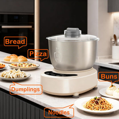 Electric Dough Maker with Ferment Function,7.3QT (7L) Stainless Steel Dough Mixer Dough Mixer Machine with Fermentation & Timer for Bread, Pizza, Dumplings, Noodles.