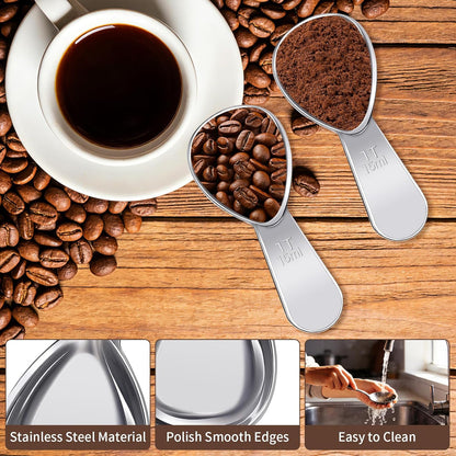3 Pcs Coffee Scoop,1 Tbsp Coffe Spoons for Tea,Sugar,Flour or Coffe
