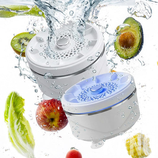 Fruit and Vegetable Washing Machine, 2026 Upgraded Produce Washing Device with Titanium Plate, Waterproof Food Cleaner, Rechargeable for Kitchen and Outdoor Use (1)