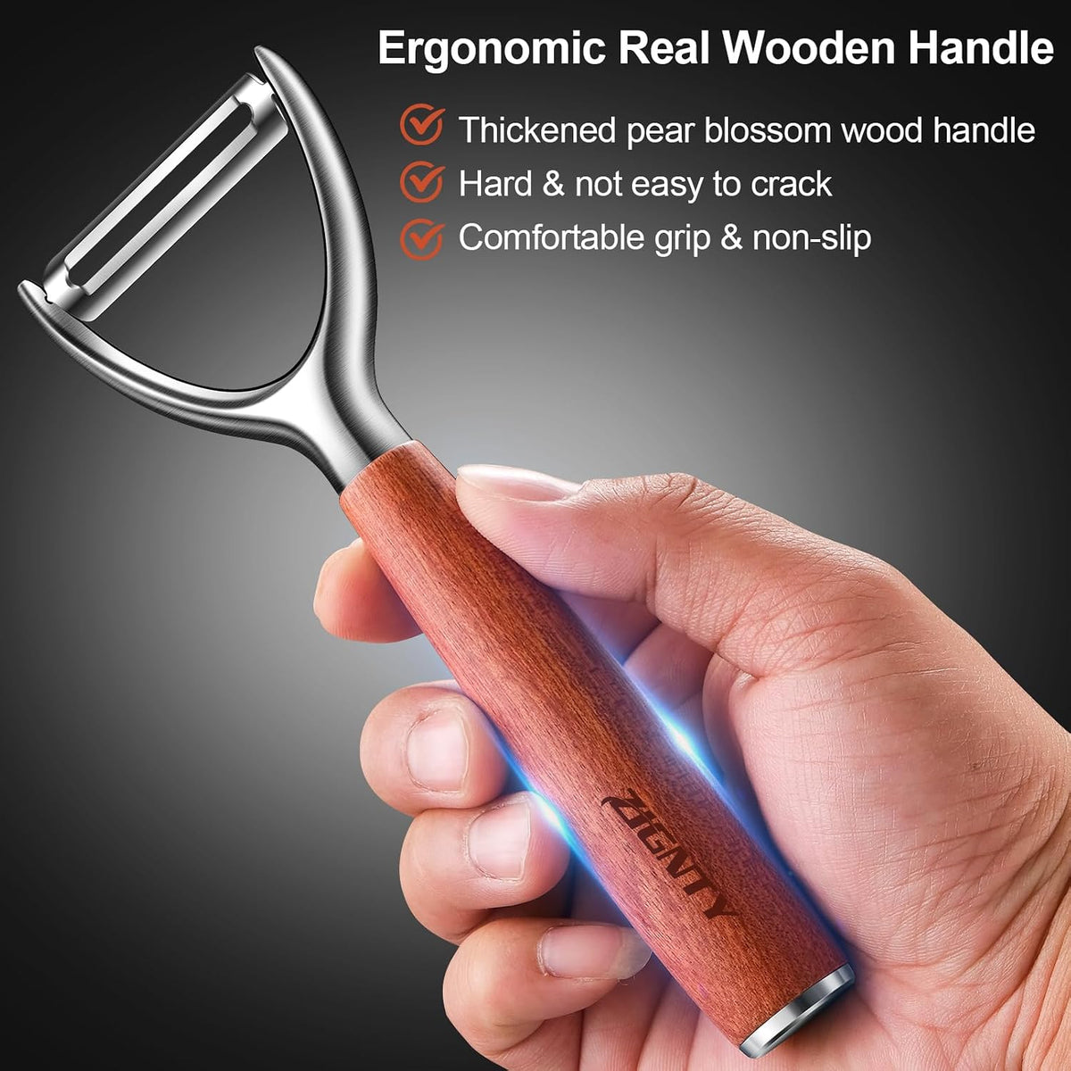 Premium Vegetable Peeler Stainless Steel, Ultra Sharp Potato Peelers