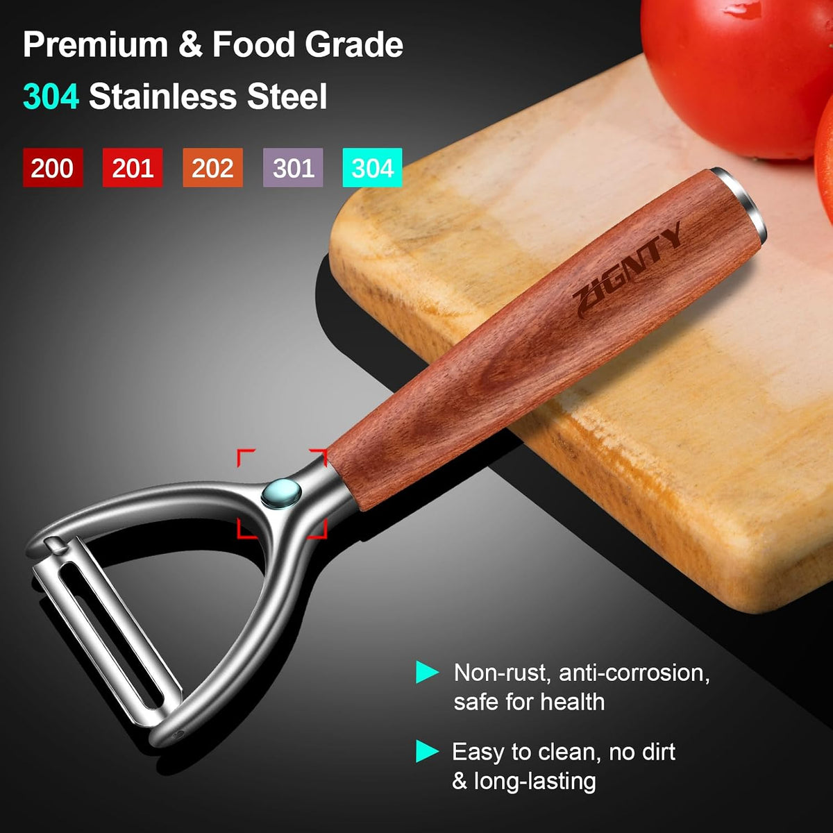 Premium Vegetable Peeler Stainless Steel, Ultra Sharp Potato Peelers