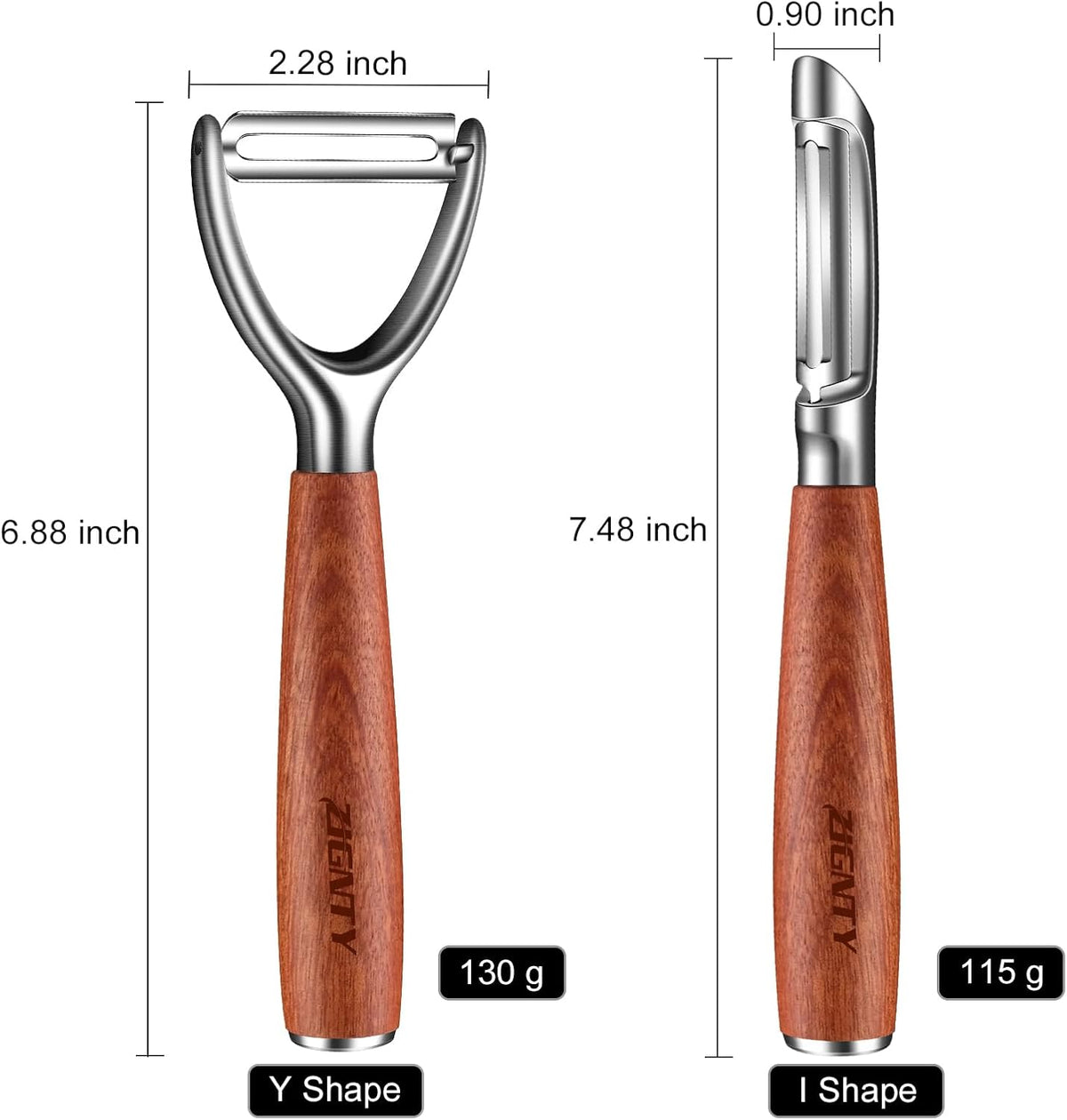 Premium Vegetable Peeler Stainless Steel, Ultra Sharp Potato Peelers