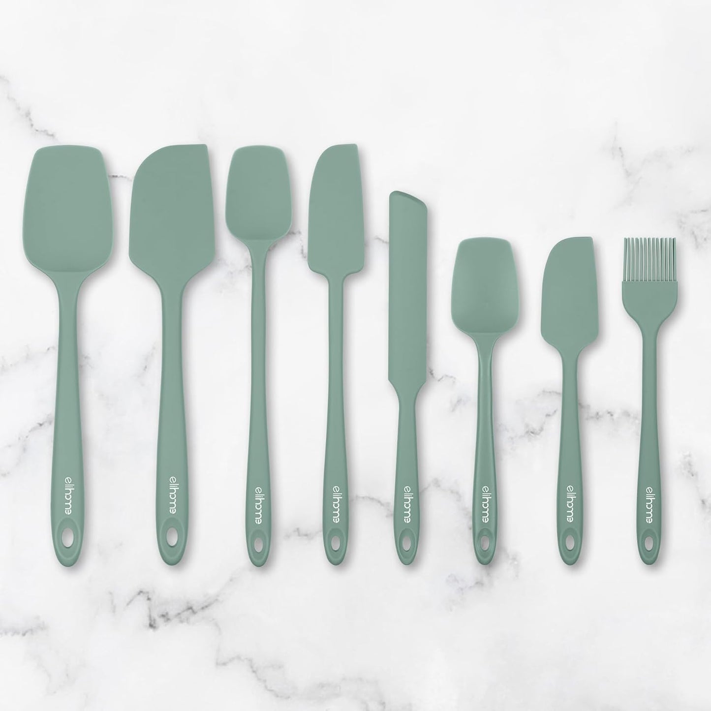 Mini Silicone Basting Pastry Brush, Cooking Brush for Oil Sauce Butter Marinades, Food Brushes for BBQ Grill Kitchen Baking, Baster Brushes Baste Pastries Cakes Meat Desserts, Food Grade, Sage