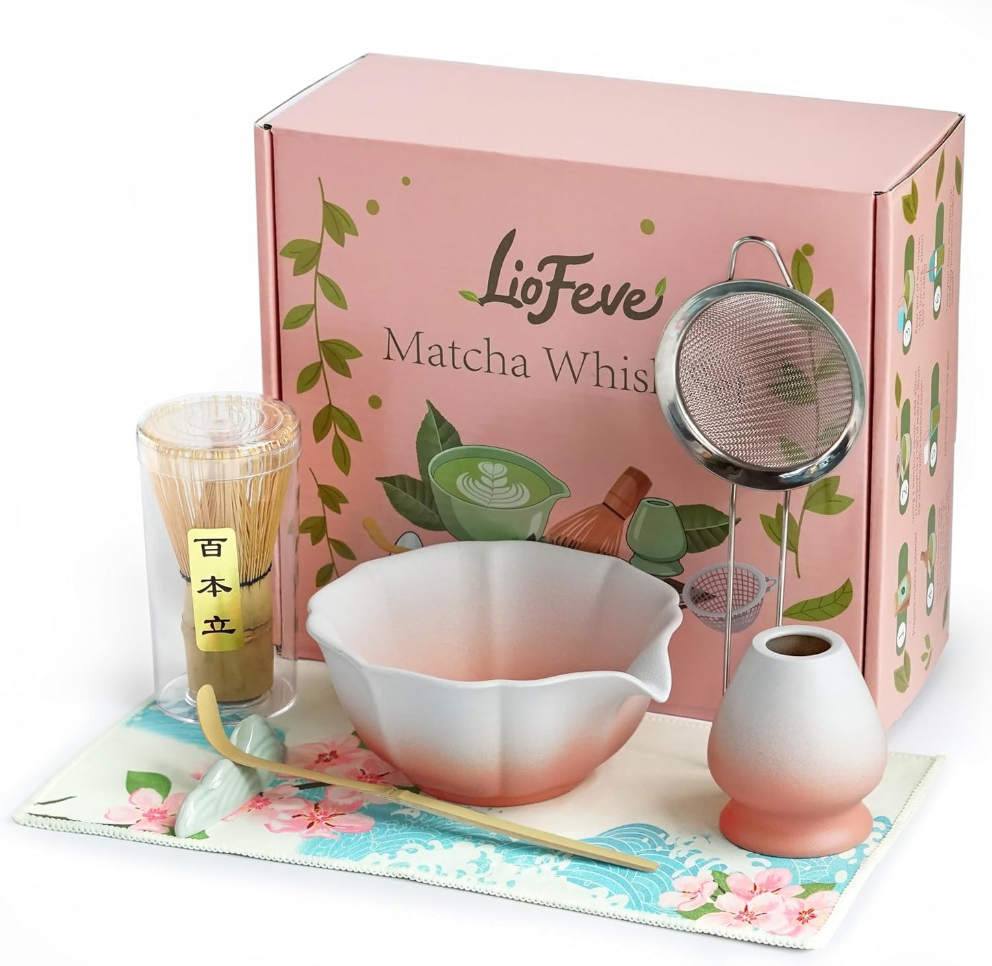 Birthday Gifts Matcha Whisk Set-Matcha Kit 7 Pcs, Dishwasher Safe Matcha Set Birthday Gifts for Matcha Lover, Ideal for Beginners
