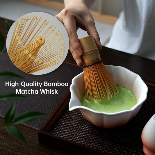 Birthday Gifts Matcha Whisk Set-Matcha Kit 7 Pcs, Dishwasher Safe Matcha Set Birthday Gifts for Matcha Lover, Ideal for Beginners
