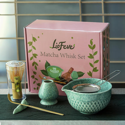 Birthday Gifts Matcha Whisk Set-Matcha Kit 7 Pcs, Dishwasher Safe Matcha Set Birthday Gifts for Matcha Lover, Ideal for Beginners