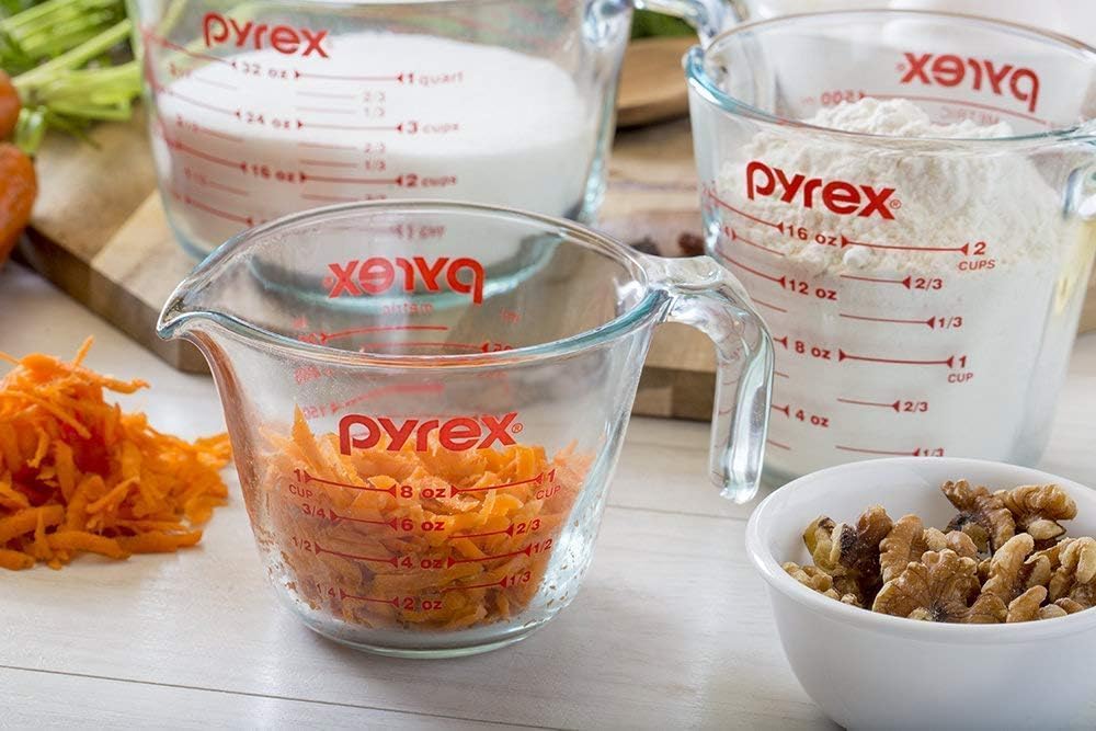 Essentials (2-Pack) Glass Measuring Cups Set (1 & 2 Cup)
