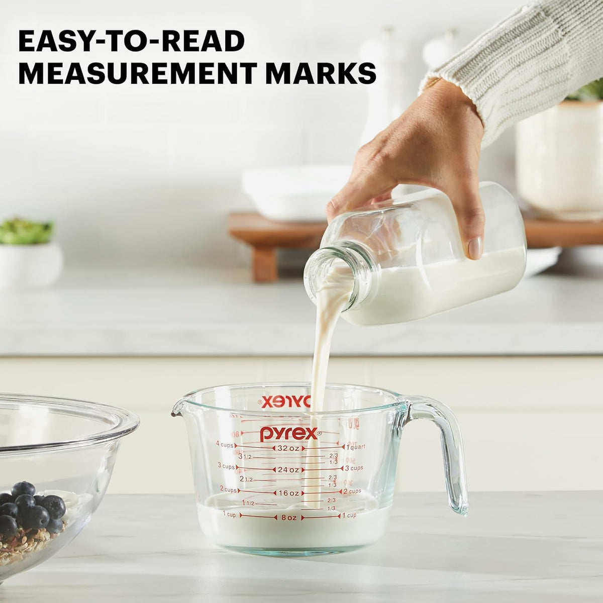 Essentials (2-Pack) Glass Measuring Cups Set (1 & 2 Cup)