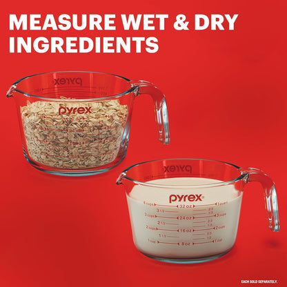Essentials (2-Pack) Glass Measuring Cups Set (1 & 2 Cup)