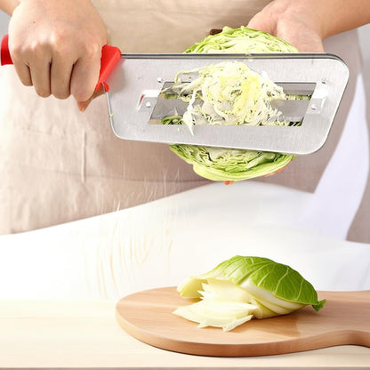 Multifunctional Vegetable Cutter,Stainless Steel Dual Blade Julienne Cutter,Stainless Steel Shredder Slicer,Multifunctional Food Chopper Cutter for Onion, Potato, Tomato, Veggie