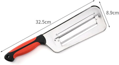 Multifunctional Vegetable Cutter,Stainless Steel Dual Blade Julienne Cutter,Stainless Steel Shredder Slicer,Multifunctional Food Chopper Cutter for Onion, Potato, Tomato, Veggie