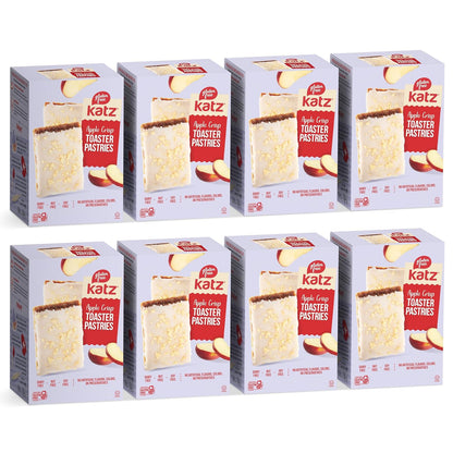 Apple Crisp Toaster Pastries.Healthy Snacks for adulte & Kids. Free of Dairy, Peanuts, Tree Nuts, and Sesame, No Artificial Color. Kosher Snacks 8oz (4pk)