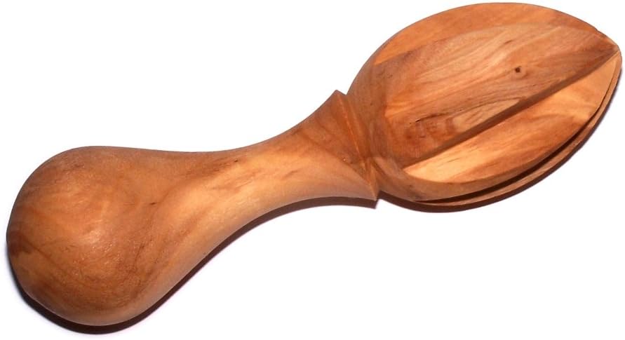 Olive Wood Lemon Juicer/Citrus Reamer - Handcrafted from Bethlehem, 5.5 in, Asfour Outlet