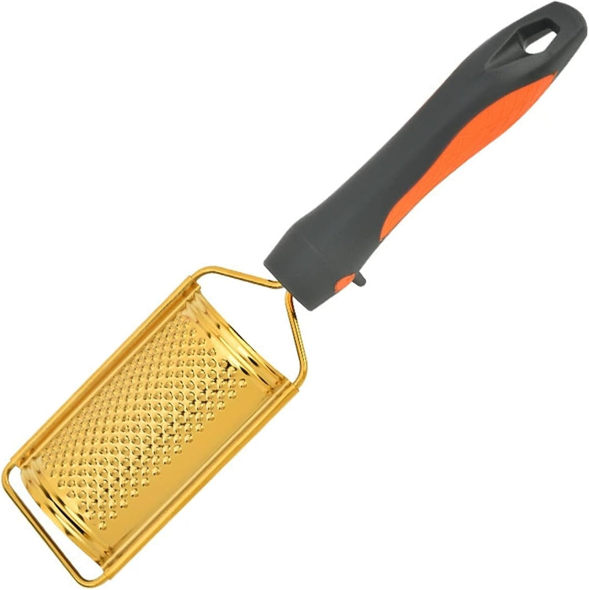 Professional Cheese Grater, Gold Stainless Steel Cheese Grater Handheld, Grater Hand Crank, Practical Kitchen Gadgets, Graters for Cheese, Chocolate, Spices (Medium Coarse)