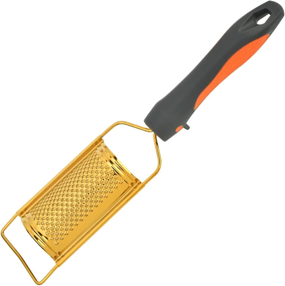 Professional Cheese Grater, Gold Stainless Steel Cheese Grater Handheld, Grater Hand Crank, Practical Kitchen Gadgets, Graters for Cheese, Chocolate, Spices (Medium Coarse)