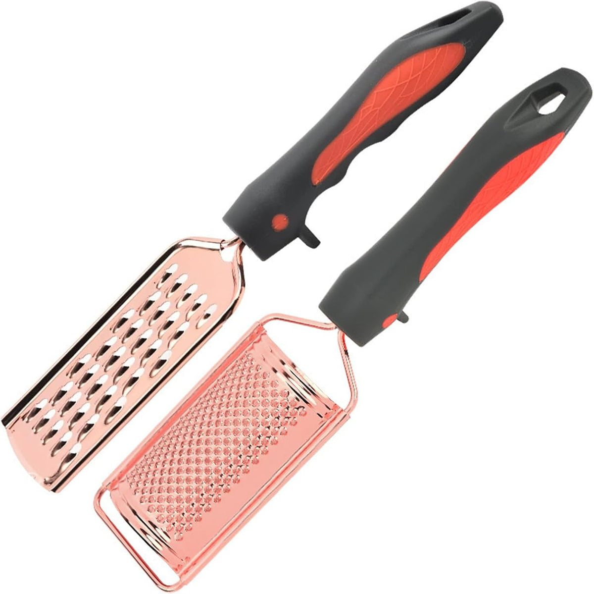 Professional Cheese Grater, Gold Stainless Steel Cheese Grater Handheld, Grater Hand Crank, Practical Kitchen Gadgets, Graters for Cheese, Chocolate, Spices (Medium Coarse)