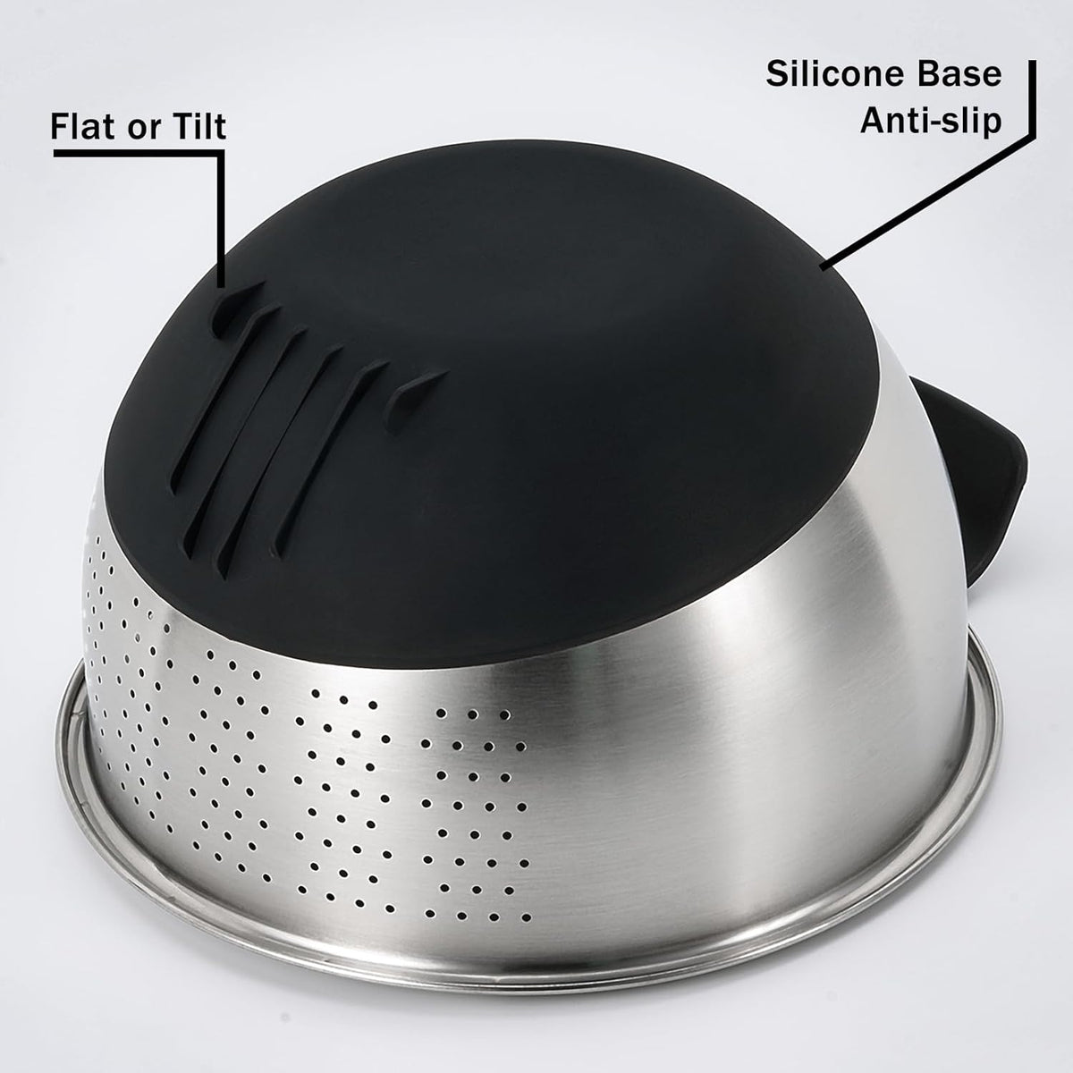 Rice Washing Bowl with Strainer Stainless Steel Quinoa Washer Bowl